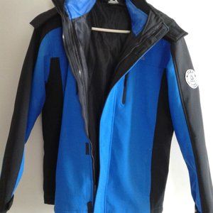 Reebok Unisex  Jacket  Black , Blue Size XL / EG  18 / 20, 100 , Polyester 100%